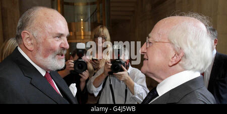 La course à la présidence irlandaise Banque D'Images