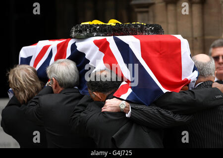 John McAleese funeral Banque D'Images