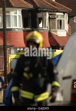 Neasden incendie Banque D'Images