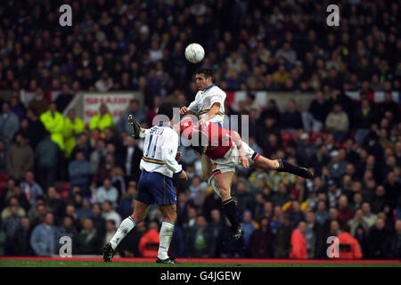 Football - FA Cup - 5e tour - Manchester United v Leeds United - Old Trafford Banque D'Images