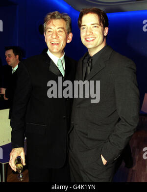 Ian McKellen & Brendan Fraser Banque D'Images