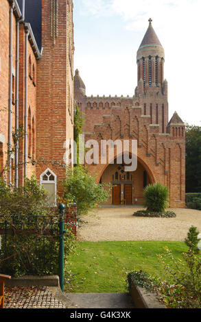 Quarr Abbey stock.Vue générale sur l'abbaye de Quarr près de Ryde sur l'île de Wight. Banque D'Images