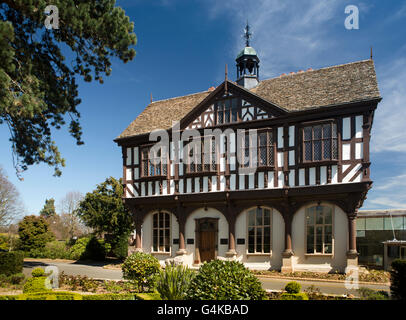 UK, Herefordshire, Leominster, La Grange, bâtiment en bois historique, ancien marché couvert Banque D'Images