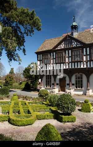 UK, Herefordshire, Leominster, La Grange, bâtiment en bois historique, ancien marché couvert Banque D'Images