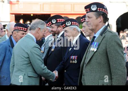 Visite du Prince de Galles Aberdeen Banque D'Images