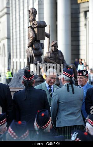 Visite du Prince de Galles Aberdeen Banque D'Images