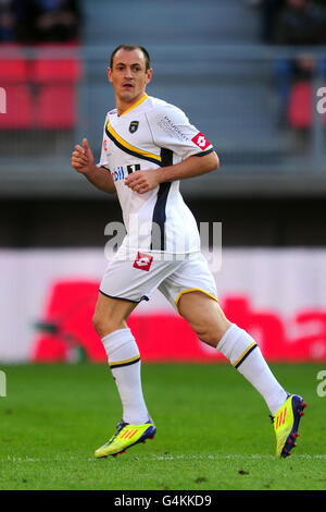 Football - Ligue française 1 - Valenciennes / Sochaux - Stade du Hainaut. Sébastien Roudet, Sochaux Banque D'Images