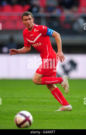 Football - Ligue française 1 - Valenciennes / Sochaux - Stade du Hainaut. David Dupourtioux, Valenciennes Banque D'Images