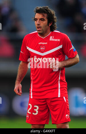 Football - Ligue française 1 - Valenciennes / Sochaux - Stade du Hainaut. José Saez, Valenciennes Banque D'Images