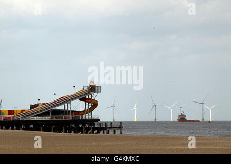 En dehors de la saison de la villes de bord - Great Yarmouth Banque D'Images