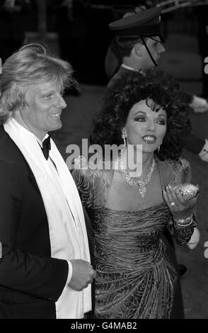 Joan Collins et Peter Holm Banque D'Images