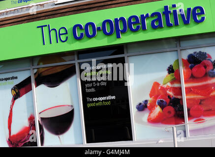 Une vue générale d'un magasin de cuisine coopérative à Stanton, Derbyshire. Banque D'Images