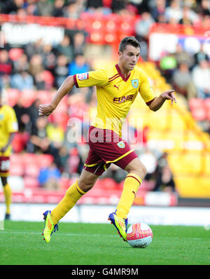 Football - championnat de la npower football League - Bristol City v Burnley - Ashton Gate. Jay Rodriguez de Burnley en action. Banque D'Images