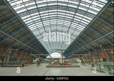 La gare St Pancras Banque D'Images