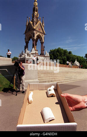 Albert Memorial/dommage Banque D'Images