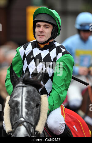 Les courses de chevaux - Betfair Chase Raceday Festival - Haydock Park Racecourse Banque D'Images