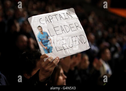 Soccer - Barclays Premier League - Blackburn Rovers / Chelsea - Ewood Park.Un fan de Chelsea montre son soutien à John Terry Banque D'Images