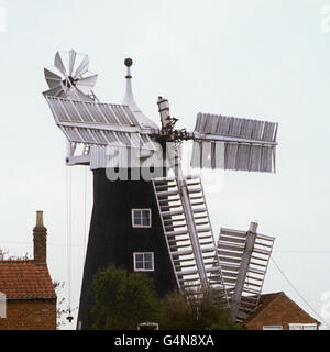 Bâtiments & Landmarks - North Leverton Moulin - Retford, Nottinghamshire Banque D'Images