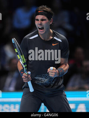 Tennis - Tennis Barclays ATP World Tour Finals - Jour 1 - O2 Arena Banque D'Images