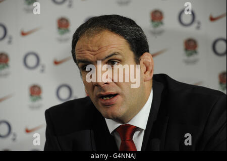 Rugby Union - Martin Johnson Conférence de presse - Twickenham Banque D'Images