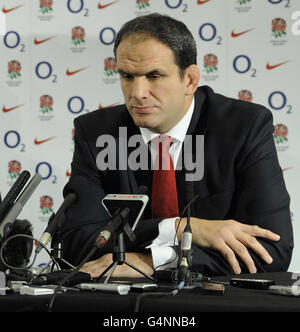 Rugby Union - Martin Johnson Conférence de presse - Twickenham Banque D'Images