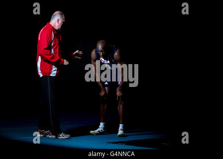 Athlétisme - JJ Jegede Fonction - Gateshead College Academy pour le Sport Banque D'Images