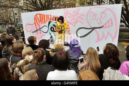 Noel Fielding art - Londres Banque D'Images