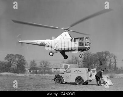 Service postal britannique Royal Mail - Expérience - Poste aérienne - Yeovil Banque D'Images