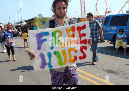 Défilé 2016 Mermaid, Coney Island, Brooklyn, New York City Banque D'Images