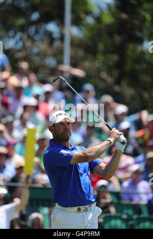 Oakmont, Pennsylvanie, USA. 18 Juin, 2016. Lee Westwood (ENG) : Golf Lee Westwood d'Angleterre 16e trou au cours du deuxième tour de l'US Open Championship à Oakmont Country Club à Oakmont, Pennsylvanie, États-Unis d'Amérique . © Koji Aoki/AFLO SPORT/Alamy Live News Banque D'Images