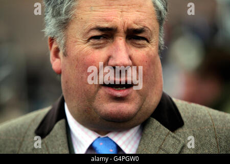 Courses hippiques - Festival d'hiver de Sportingbet - Hennessy Gold Cup Day - Hippodrome de Newbury.Entraîneur Paul Nicholls pendant la Hennessy Gold Cup Day du Festival d'hiver de Sportingbet à l'hippodrome de Newbury, Newbury. Banque D'Images