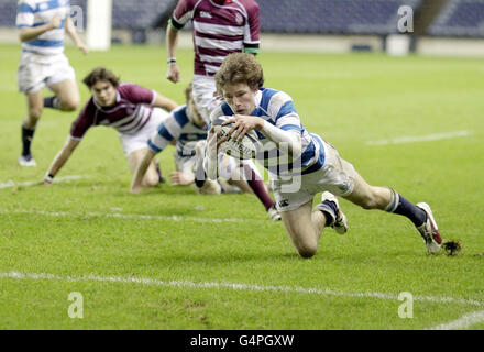 Rugby Union - Brewin Dolphin Schools Cup - moins de 18 ans, Final - l'Edinburgh Academy v George Watson's College - Murrayfield Banque D'Images