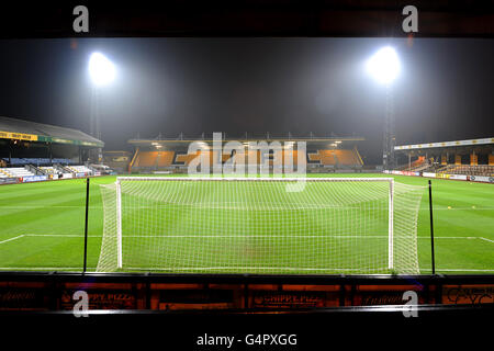 Football - FA Cup - Premier tour - Cambridge United v Wrexham - R coings Abbey Stadium.Vue générale sur le stade de l'abbaye de R costings, qui abrite Cambridge United Banque D'Images