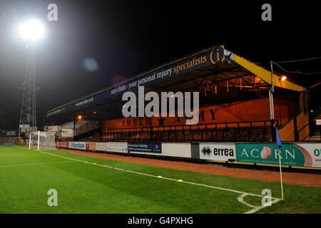 Football - FA Cup - Premier tour - Cambridge United v Wrexham - R coings Abbey Stadium.Vue générale sur le stade de l'abbaye de R costings, qui abrite Cambridge United Banque D'Images