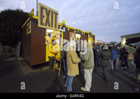 Football - Coupe de France - Deuxième tour - Sutton United v Notts County Borough - Terrain de sport Banque D'Images