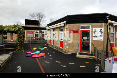 Un point de vue général de l'école Newton Farm Infant and nursery School de Harrow, qui a obtenu le score moyen le plus élevé cette année dans les nouvelles statistiques sur les écoles en Angleterre. Banque D'Images