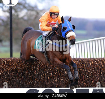 Les courses de chevaux - Hippodrome de Towcester Banque D'Images