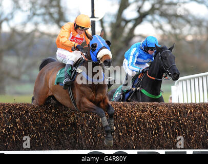 Les courses de chevaux - Hippodrome de Towcester Banque D'Images