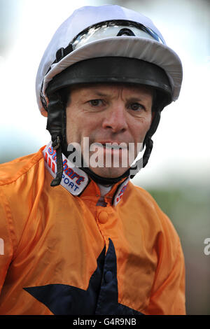 Les courses de chevaux - Verre fois Raceday - Haydock Park Banque D'Images