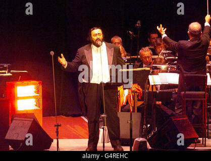 Concert Pavarotti/Stormont Banque D'Images