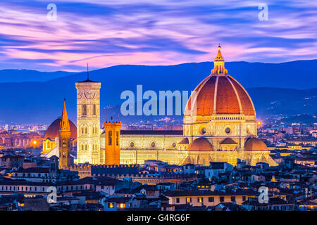 Le Duomo de Florence en Toscane, Italie. Banque D'Images