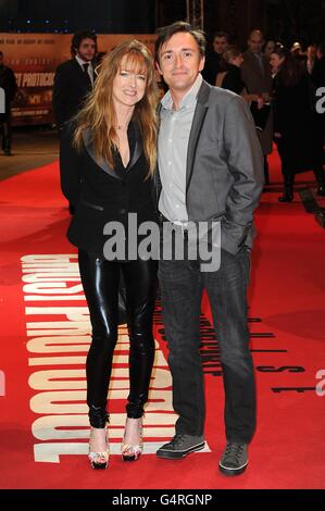 Richard Hammond et sa femme Amanda Etheridge arrivent pour la première britannique du protocole Mission:Impossible Ghost, au BFI IMAX, Waterloo, Londres. Banque D'Images