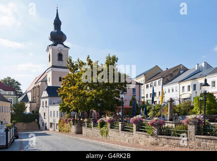 Place principale de Heidenreichstein, région de Waldviertel, quart de forêt, Basse Autriche, Autriche, Europe Banque D'Images