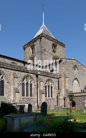 Paroisse et église du prieuré de Saint Nicolas, Arundel, West Sussex, Angleterre, Royaume-Uni, Europe Banque D'Images