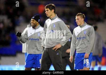 Soccer - npower football League Championship - Birmingham City v West Ham United - St Andrews Stadium.Nikola Zigic (centre) de Birmingham City avant le lancement Banque D'Images