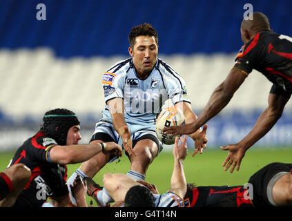 Rugby Union - RaboDirect PRO12 - Cardiff Blues / Newport-Gvent Dragons - Cardiff City Stadium.Gavin Henson de Cardiff Blues en action pendant le match RabiDIRECT PRO12 au stade de Cardiff City, Caridff. Banque D'Images