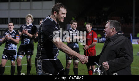 Rugby Union - RaboDirect PRO12 - Glasgow Warriors v Edinburgh Rugby - Firhill Banque D'Images