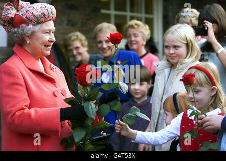 Reine visiter Stoke On Trent Banque D'Images