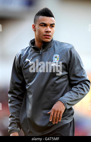 Football - npower football League Championship - West Ham United v Coventry City - Upton Park. Jordan Willis de Coventry City pendant l'échauffement Banque D'Images