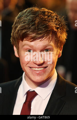 Matt Milne arrive pour la première du film britannique Royal de War Horse à l'Odeon West End, Londres. Banque D'Images